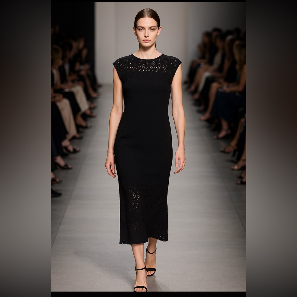 #27 Linda Lundstrom Black Sheath Dress 6